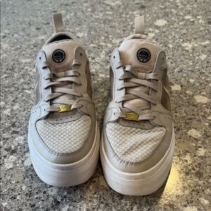 Nike Womens Court Vision Alta TXT 'Cream', Collapsable Heel, Slide on, Size 10